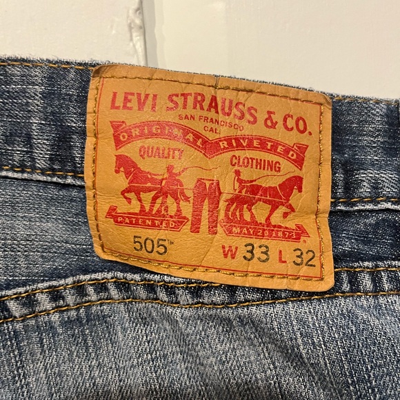 Jeans Lévis 505 33w 32L - Picture 2 of 3